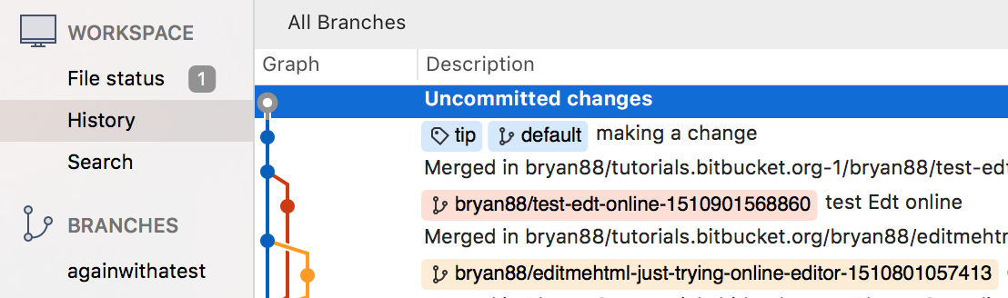 SourceTree uncommitted changes
