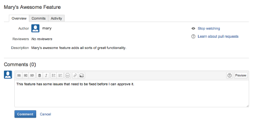 Pull requests | Atlassian Git Tutorial