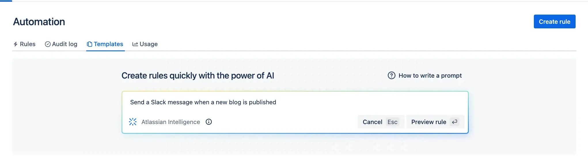 Atlassian AI 自动化示例 1